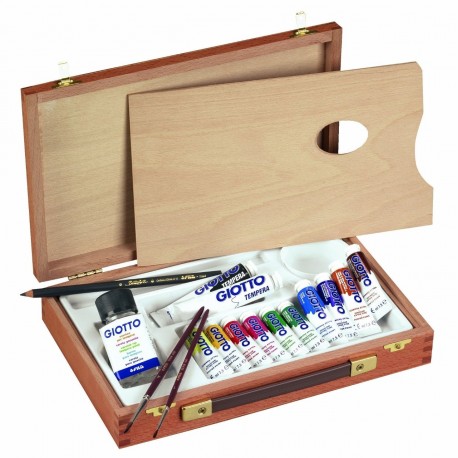 Giotto Basic - cassetta legno colori tempera