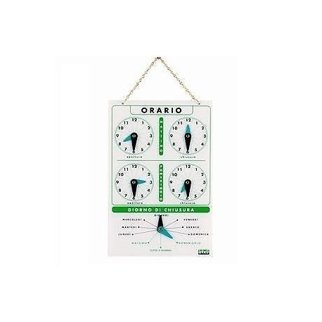 Lebez - cartello orario giornaliero