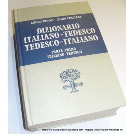 Paravia Bidoli- Dizionario Italiano - tedesco