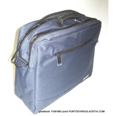 Comix monocolore - Borsa blu pc tracolla orizzontale 