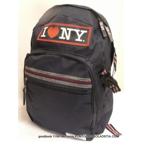I Love New York - Zaino Teen Organizzato scuola e tempo libero